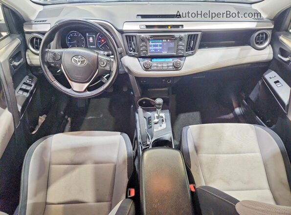 JTMWFREV0GJ086254 2016 TOYOTA RAV4 Gray Widok deski rozdzielczej