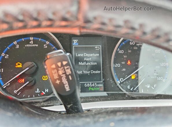 JTMWFREV0HJ117617 2017 TOYOTA RAV4 Red Instrument cluster view