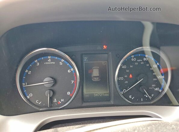 JTMWFREV4GJ099685 2016 TOYOTA RAV4 Gray Вид щитка приладів