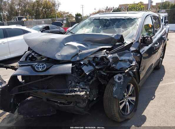 JTMWFREV5JD129590 2018 TOYOTA RAV4 Gray Widok z przodu