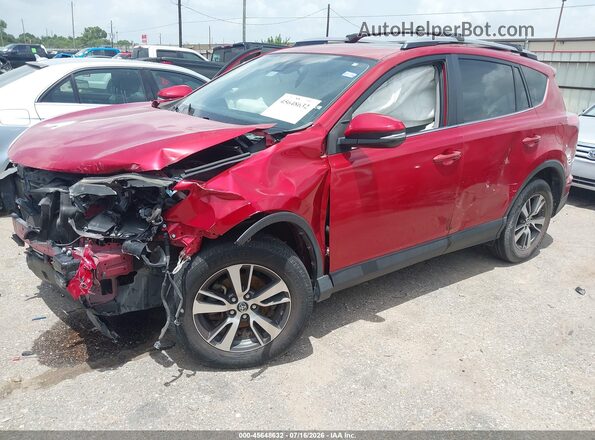 JTMWFREV6HJ122904 2017 TOYOTA RAV4 Red Առջևի ձախ երեք քառորդ տեսարան