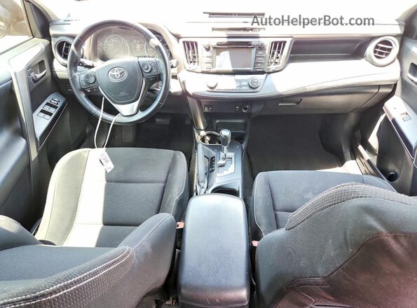 JTMWFREV7HD093220 2017 TOYOTA RAV4 Blue Widok deski rozdzielczej