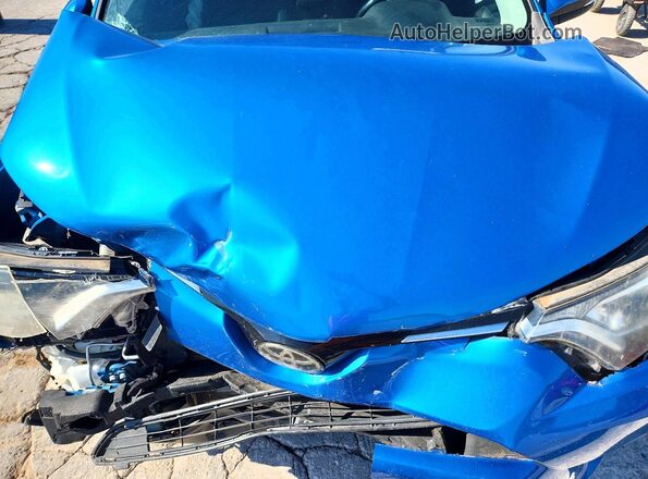 JTMWFREV8HJ100760 2017 TOYOTA RAV4 Blue ძრავის განყოფილების ხედი