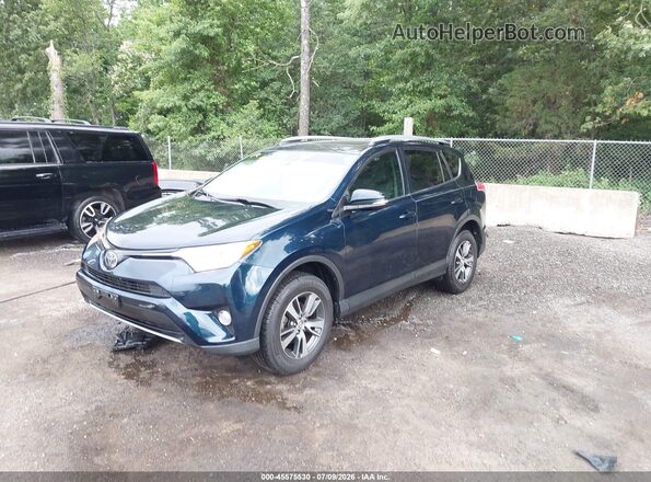 JTMWFREV8JJ732910 2018 TOYOTA RAV4 Blue Передня ліва чверть