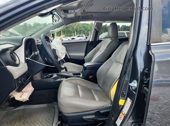 JTMWFREV9HD094689 2017 TOYOTA RAV4 Gray Front interior view