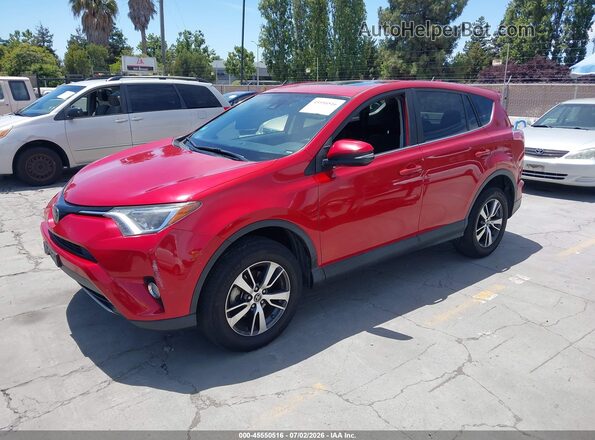 JTMWFREV9HJ146680 2017 TOYOTA RAV4 Red Առջևի ձախ երեք քառորդ տեսարան
