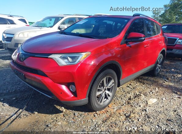 JTMWFREVXHJ108858 2017 TOYOTA RAV4 Red წინა მარცხენა ხედი სამი მეოთხედიდან