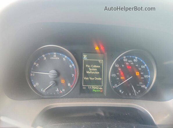 JTMWFREVXHJ718551 2017 TOYOTA RAV4 White Instrument cluster view