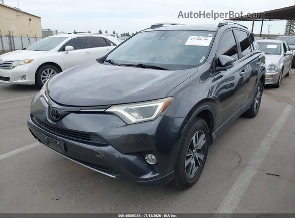 JTMWFREVXJJ162375 2018 TOYOTA RAV4 Gray Առջևի ձախ երեք քառորդ տեսարան