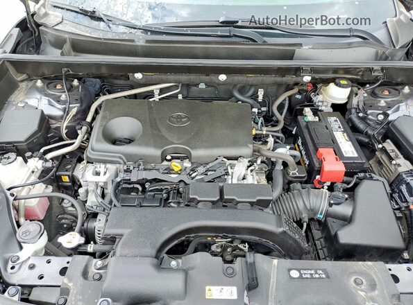 JTMY1RFV1KD515852 2019 TOYOTA RAV4 Charcoal ძრავის განყოფილების ხედი