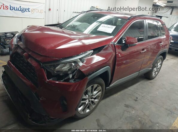 JTMY1RFV7MD070584 2021 TOYOTA RAV4 Red წინა მარცხენა ხედი სამი მეოთხედიდან