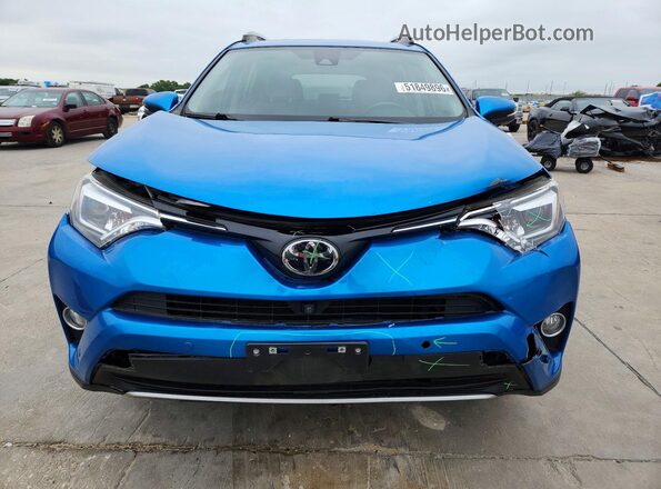 JTMYFREV5HJ709930 2017 TOYOTA RAV4 Blue Front view