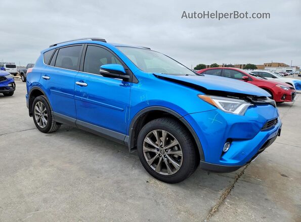 JTMYFREV5HJ709930 2017 TOYOTA RAV4 Blue Front right