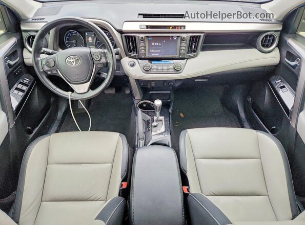 JTMYFREV5HJ709930 2017 TOYOTA RAV4 Blue Dashboard view