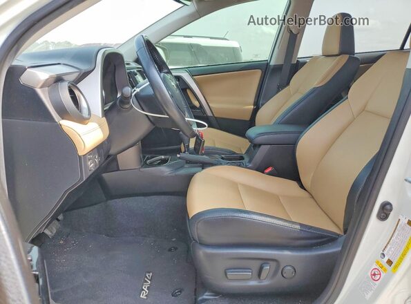 JTMYFREV5JJ724983 2018 TOYOTA RAV4 Белый Вид салона спереди