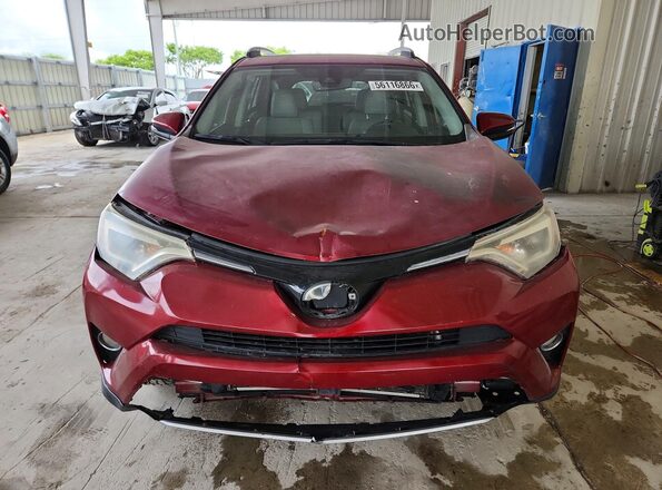 JTMYFREV6JD111866 2018 TOYOTA RAV4 Red Դիմացի տեսք