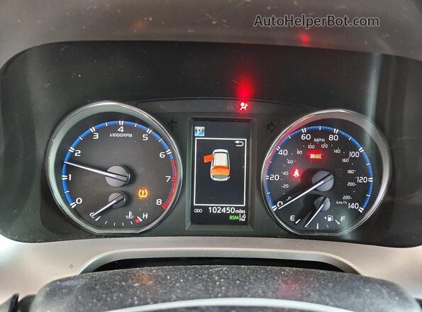 JTMYFREV6JD111866 2018 TOYOTA RAV4 Red Սարքավորումների վահանակի տեսք