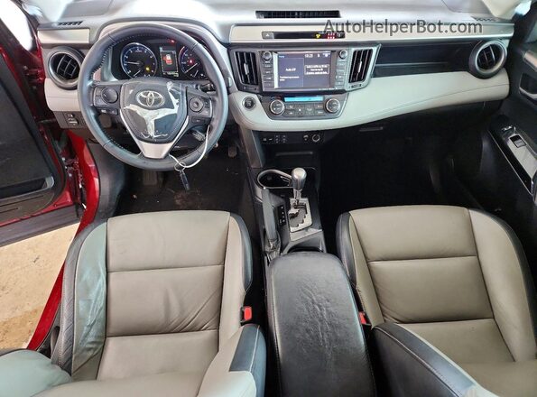 JTMYFREV6JD111866 2018 TOYOTA RAV4 Red Առջևի վահանակի տեսք