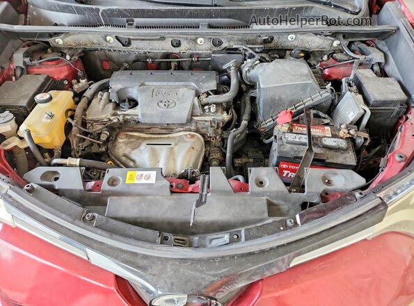 JTMYFREV6JD111866 2018 TOYOTA RAV4 Red Շարժիչի բաժամունքի տեսք