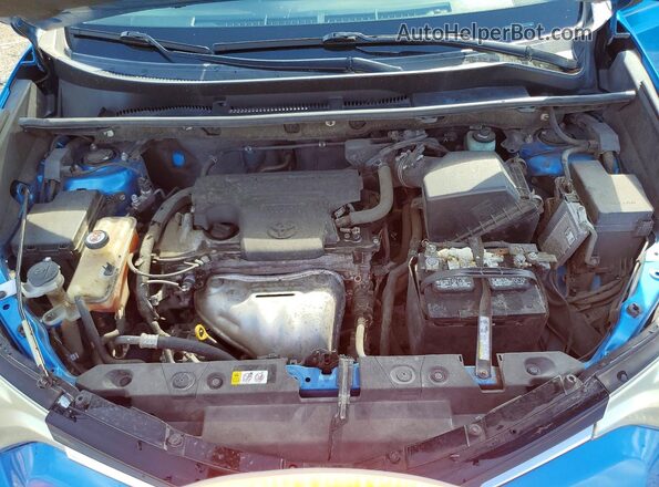 JTMYFREV7JD130393 2018 TOYOTA RAV4 Blue Widok wnętrza z tyłu