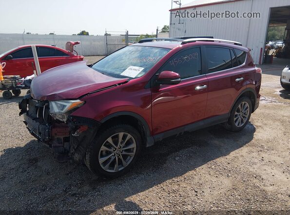 JTMYFREV8JD121038 2018 TOYOTA RAV4 Красный Передняя левая четверть