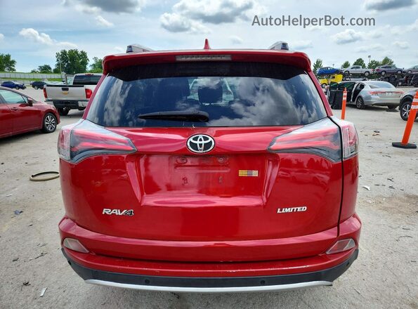 JTMYFREV9GJ082499 2016 TOYOTA RAV4 Red Вид ззаду