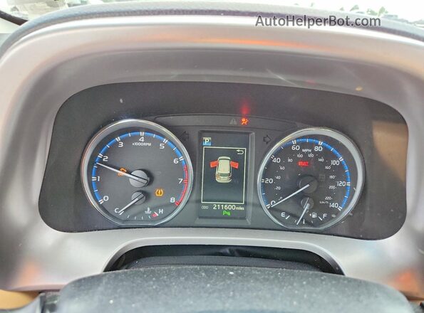JTMYFREV9GJ082499 2016 TOYOTA RAV4 Red Вид щитка приладів