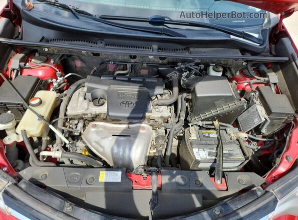 JTMYFREV9GJ082499 2016 TOYOTA RAV4 Red Вид підкапотного простору
