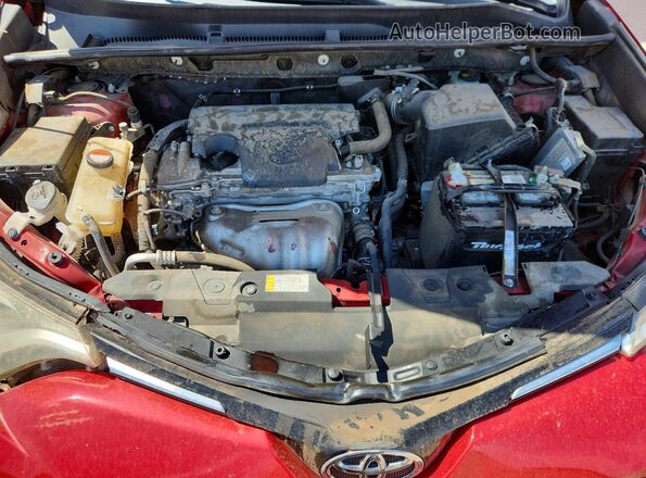 JTMZFREV1GJ060422 2016 TOYOTA RAV4 Red ძრავის განყოფილების ხედი
