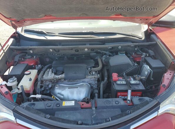 JTMZFREV1GJ077561 2016 TOYOTA RAV4 Red ძრავის განყოფილების ხედი