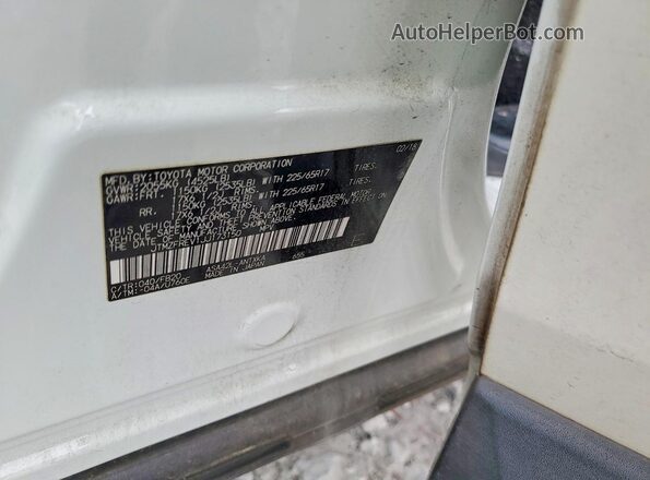 JTMZFREV1JJ173150 2018 TOYOTA RAV4 Белый Вид подкапотного пространства