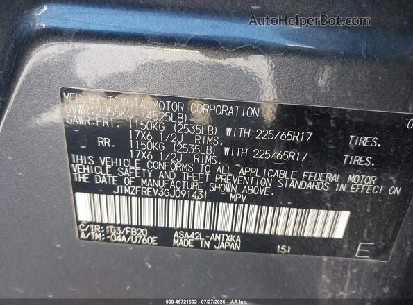 JTMZFREV3GJ091431 2016 TOYOTA RAV4 Gray Widok komory silnika