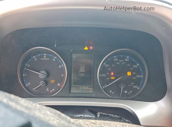 JTMZFREV4JJ747806 2018 TOYOTA RAV4 White Instrument cluster view