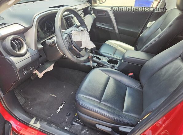 JTMZFREVXHJ138102 2017 TOYOTA RAV4 Red Vista interior delantera