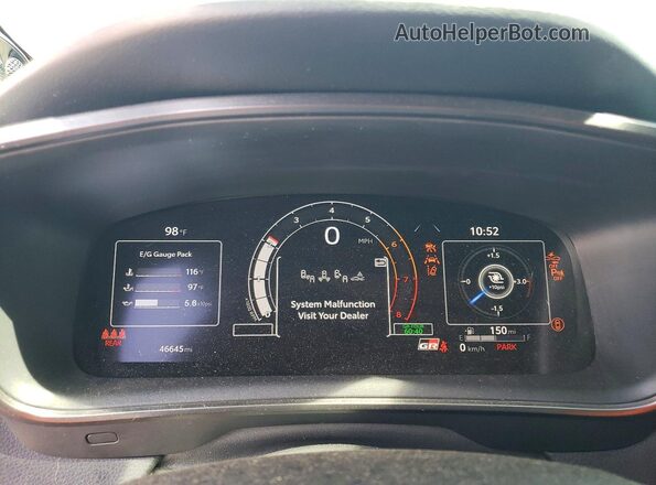 JTNABAAE2RA012751 2024 TOYOTA GR Red ხელსაწყოთა პანელის ხედი