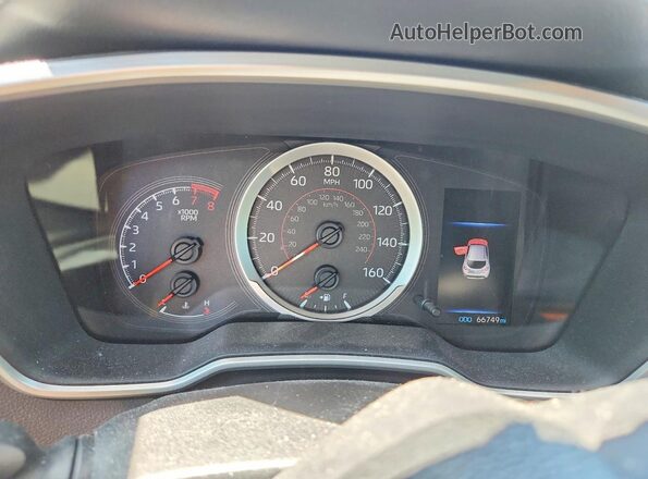 JTNB4MBE7M3126868 2021 TOYOTA COROLLA Красный Вид щитка приборов