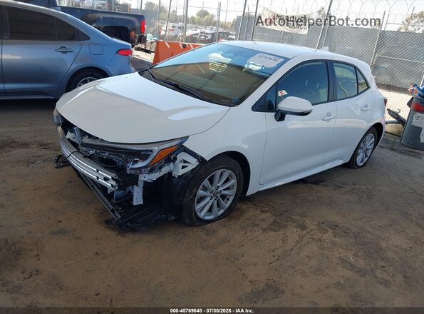 JTND4MBE3P3208156 2023 TOYOTA COROLLA White Vista tres cuartos delantera izquierda