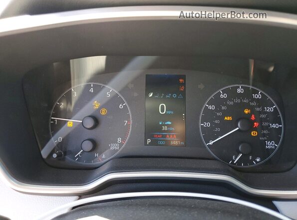 JTND4MBE3S3250433 2025 TOYOTA COROLLA White Instrument cluster view