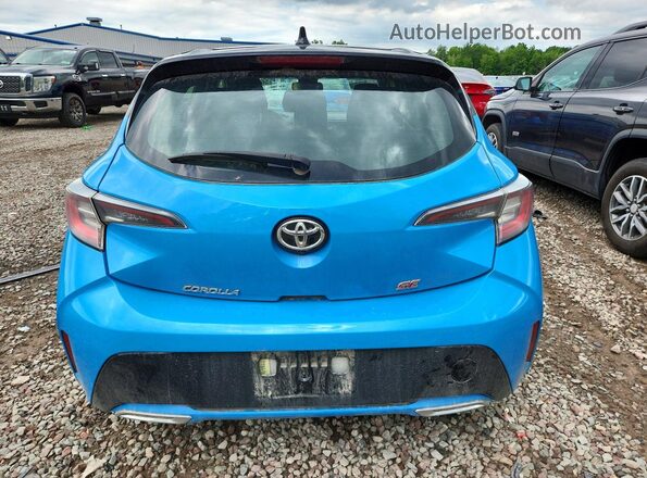 JTND4MBE6M3135733 2021 TOYOTA COROLLA Blue Vista trasera
