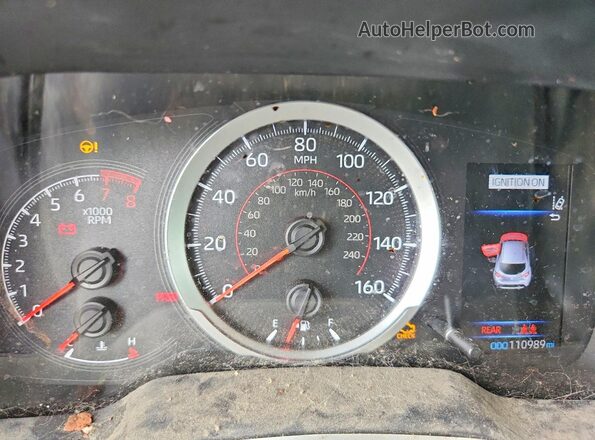 JTND4MBE6M3135733 2021 TOYOTA COROLLA Blue Vista del cuadro de instrumentos