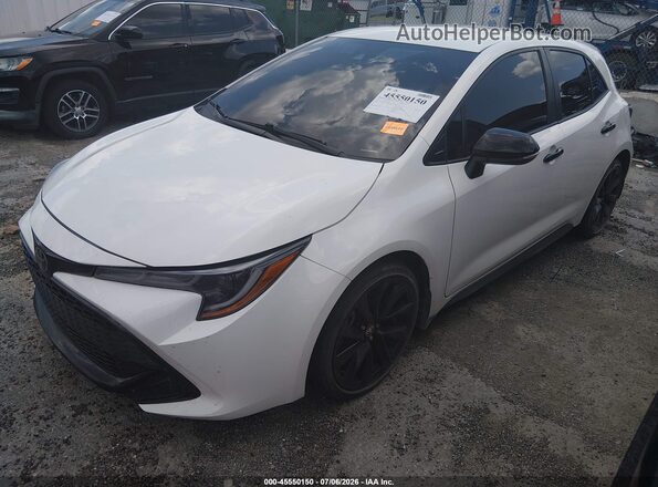 JTND4MBE7M3119508 2021 TOYOTA COROLLA White წინა მარცხენა ხედი სამი მეოთხედიდან