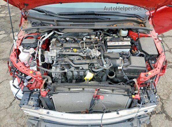 JTND4MBE9M3115864 2021 TOYOTA COROLLA Red Rear interior view