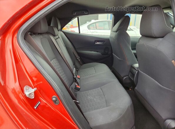JTNK4RBE0K3047441 2019 TOYOTA COROLLA Red Vista de los asientos traseros