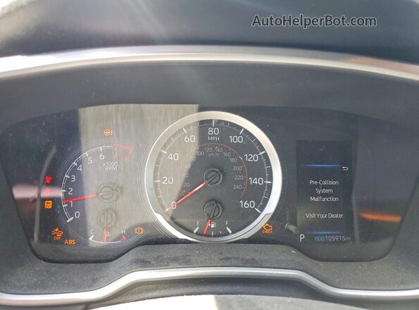 JTNK4RBE0K3048167 2019 TOYOTA COROLLA Black Widok zestawu wskaźników