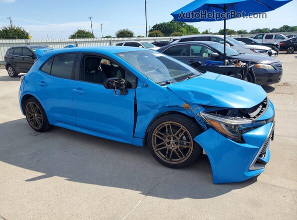 JTNK4RBE1K3031202 2019 TOYOTA COROLLA Blue Delantero derecho