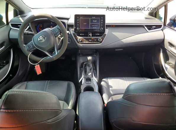 JTNK4RBE1K3031202 2019 TOYOTA COROLLA Blue Vista del salpicadero