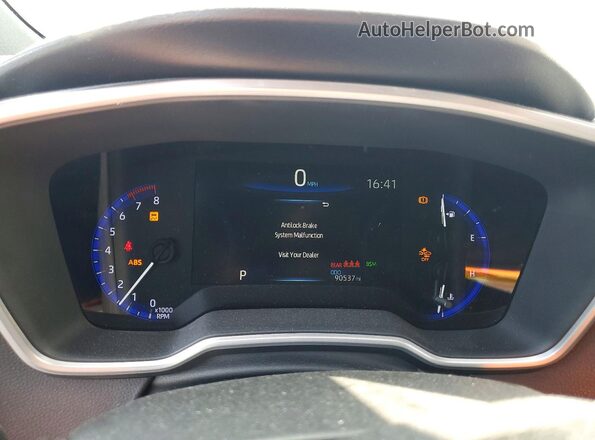 JTNK4RBE1K3031202 2019 TOYOTA COROLLA Blue Vista del cuadro de instrumentos