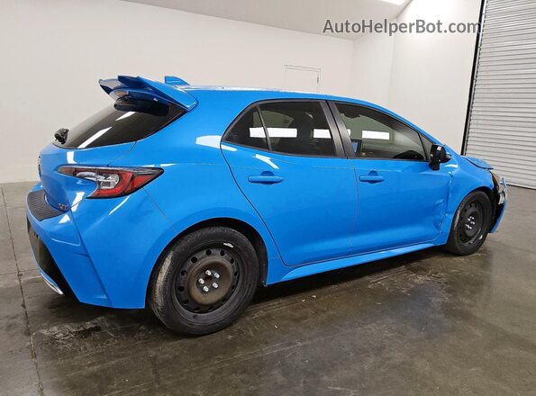 JTNK4RBE2K3011976 2019 TOYOTA COROLLA Blue Rear right