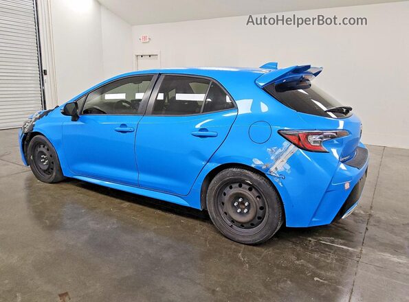JTNK4RBE2K3011976 2019 TOYOTA COROLLA Blue Rear left