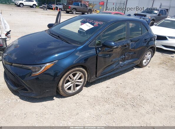 JTNK4RBE2K3028678 2019 TOYOTA COROLLA Blue Front left